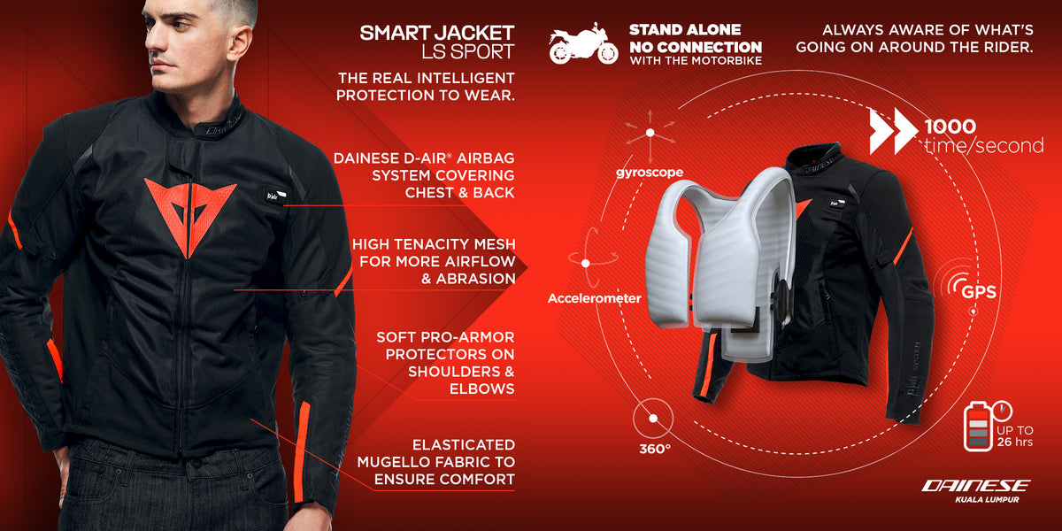 Smart Jacket Internals SMART JACKET LS SPORT – Dainese Singapore