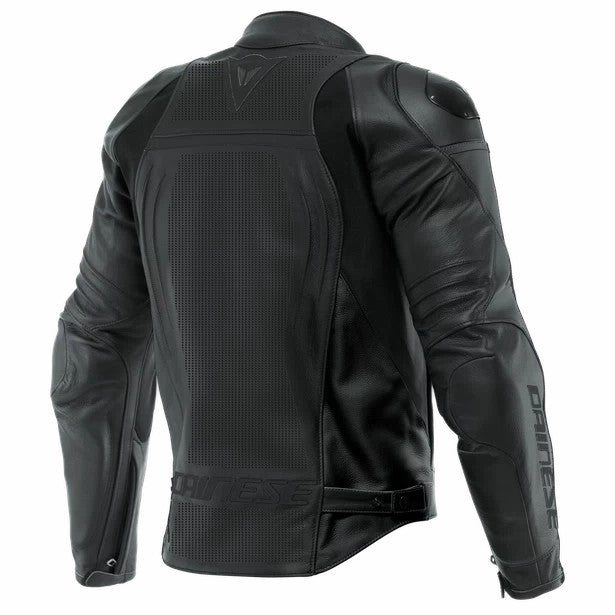 RACING 4 LEATHER JACKET PERF. (BLACK/BLACK/BLACK)